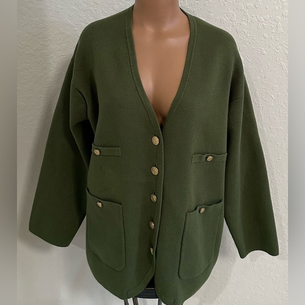 J. Crew Long V-neck sweater blazer - Picture 4 of 9